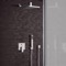 Rain Shower System with Handheld, Square Rain Shower Head, Shower Faucet Set